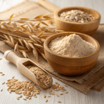 Oat fiber from whole oats and powder, a natural ingredient in Peak Bioboost that promotes gut-friendly bacteria and supports healthy digestion.